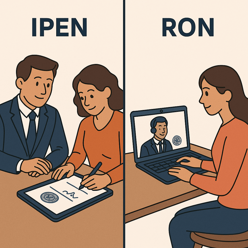 IPEN vs. Remote Online Notarization: Key Differences & Benefits